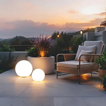 Spherical Garden Light – 16-Colour Remote-Control Outdoor Orb Light