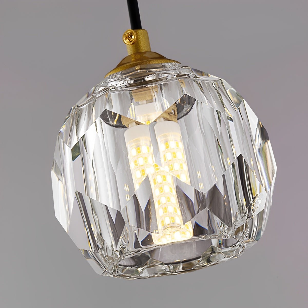 Aurelia Crystal Pendant Light — brass cluster pendant (6)