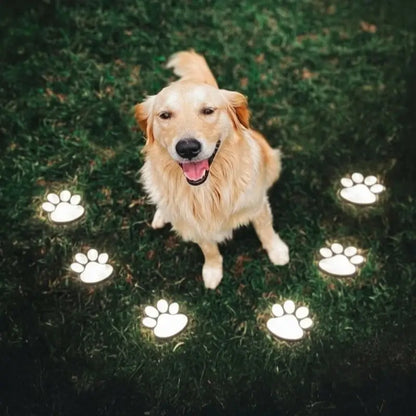 PawGlow™ Solar Paw Print Garden Lights – Dusk Sensor Outdoor Décor Lights