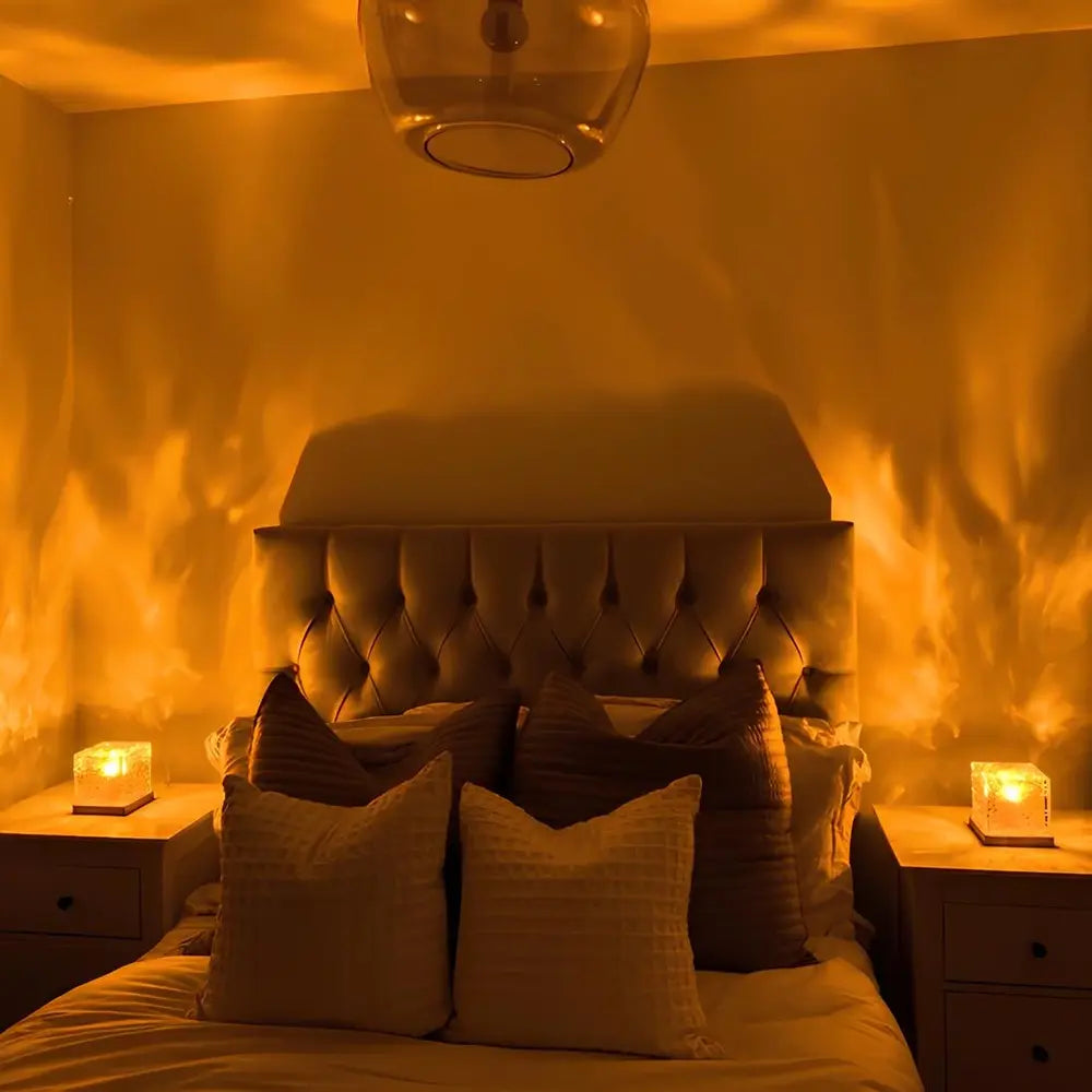 Polar Northern Lights Cube Lamp — mood light with remote