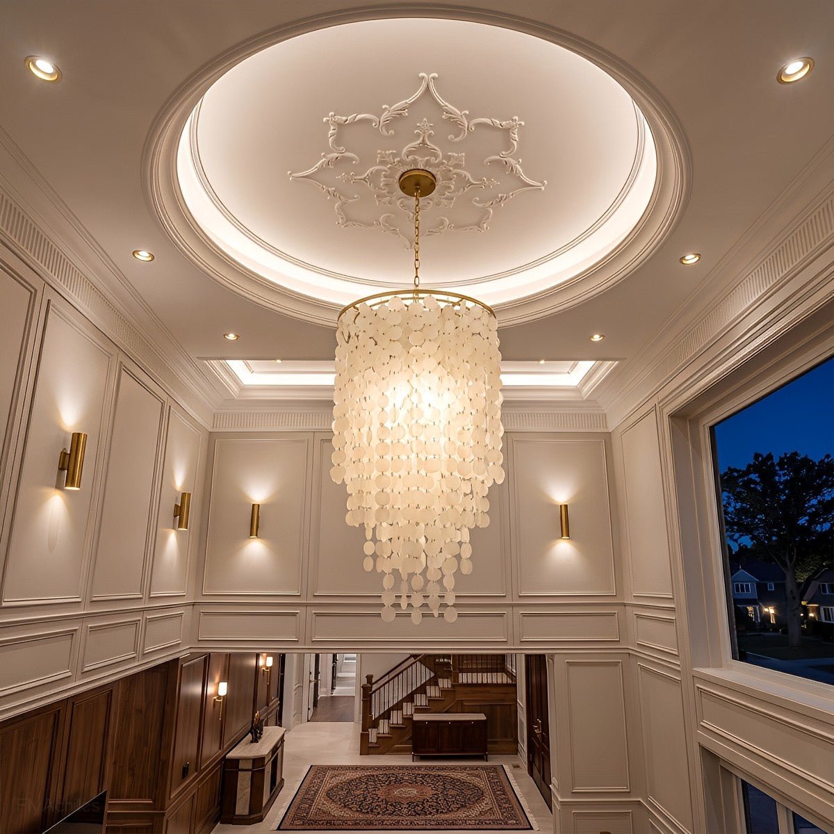 Riviera Shell Chandelier — cascading LED chandelier (13)