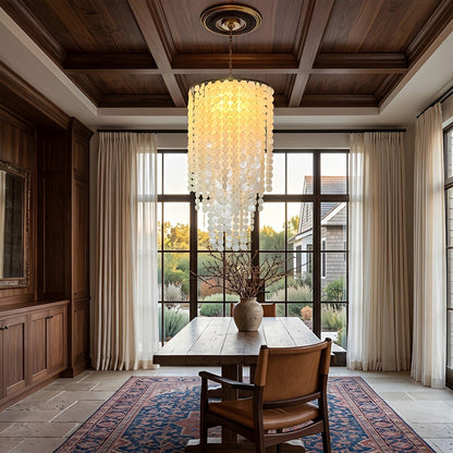 Riviera Shell Chandelier — coastal ceiling light (11)