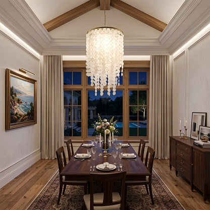 Riviera Shell Chandelier — cascading LED chandelier (9)