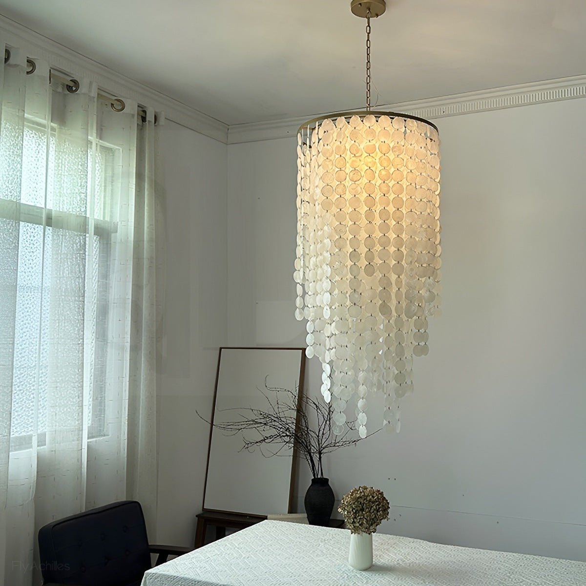 Riviera Shell Chandelier — coastal ceiling light (15)
