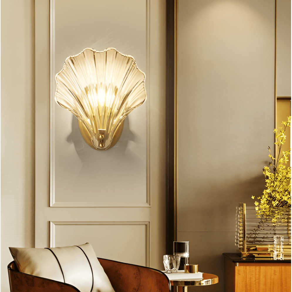 Seren Glass Wall Light — wall sconce with switch (14)