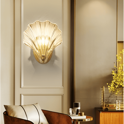 Seren Glass Wall Light — wall sconce with switch (14)