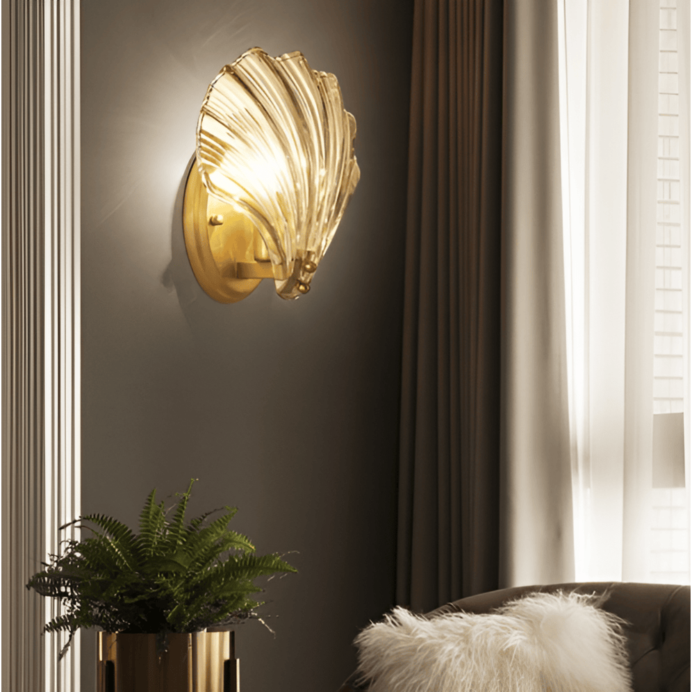 Seren Glass Wall Light — wall sconce with switch (18)