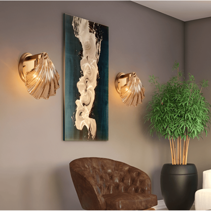 Seren Glass Wall Light — bedroom wall light