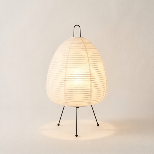 Elegant Rice Paper Table Lamp — clean background hero