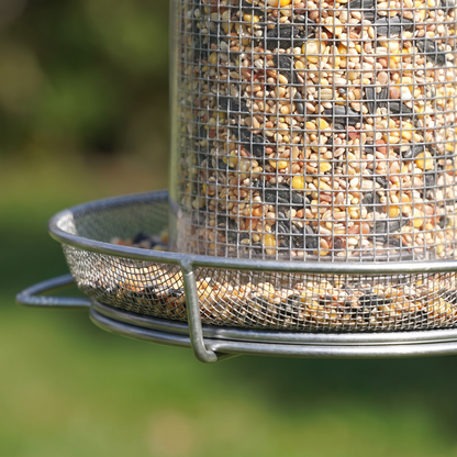 Garden Haven Bird Feeder — close-up mesh and perch detail