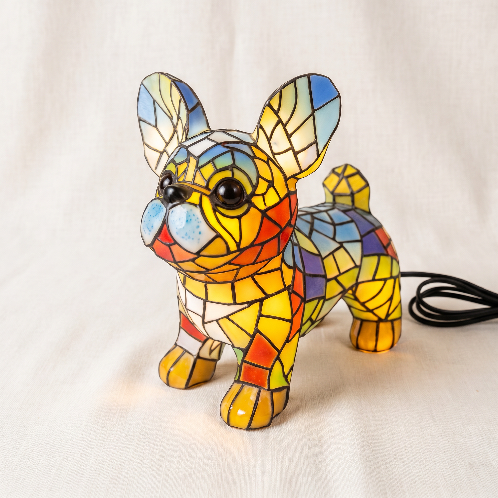 Artistic Dog Figurine Table Lamp — clean background hero