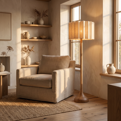 Artisan Floor Lamp — lifestyle living room