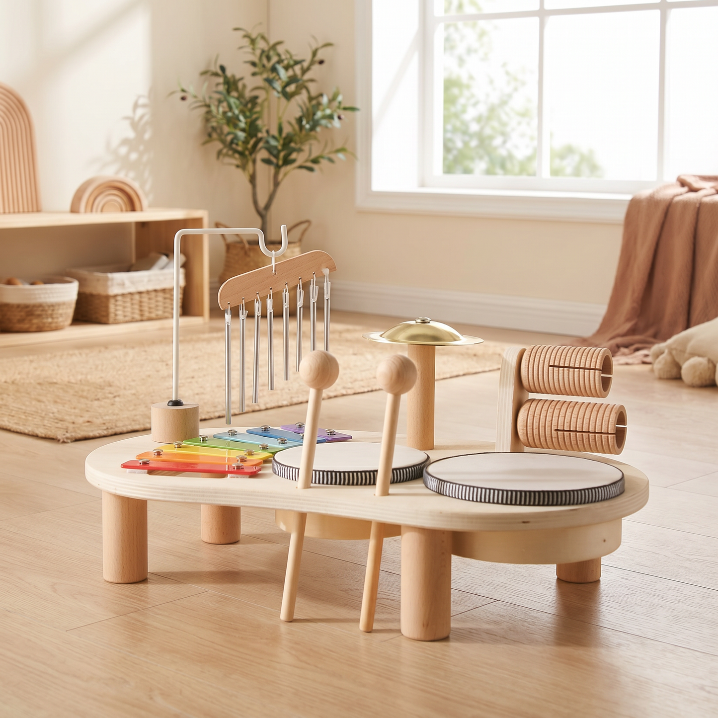 Creative Play | Musical Toy Learning Table with Xylophone & Drums | Engaging Instrument Set for Early Development