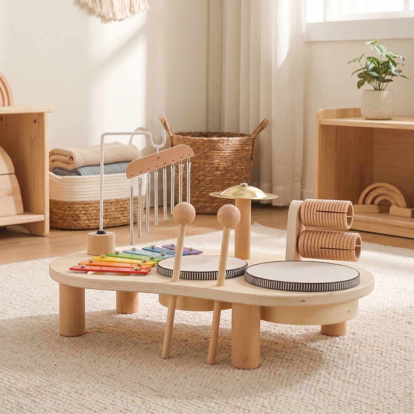 Creative Play | Musical Toy Learning Table with Xylophone & Drums | Engaging Instrument Set for Early Development