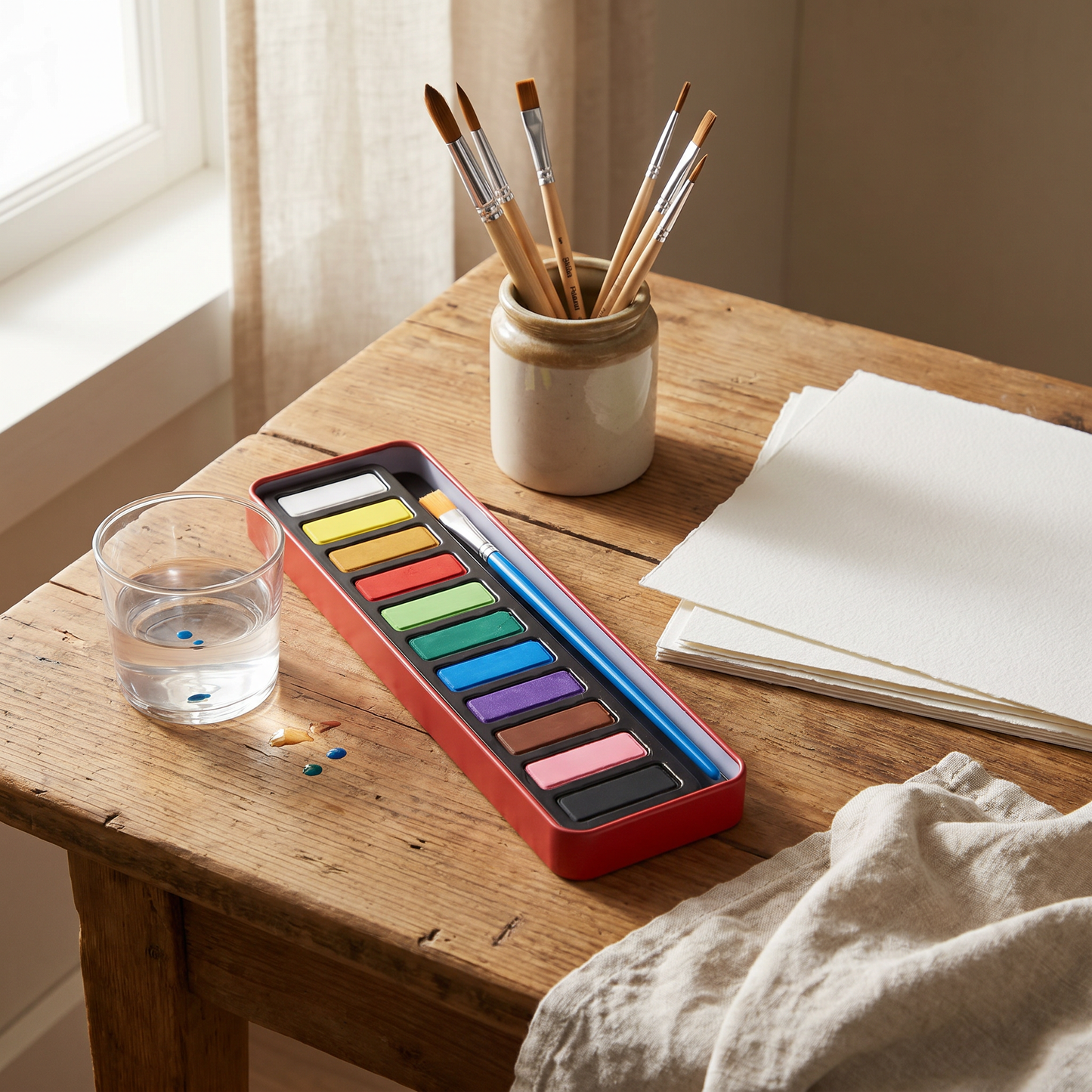 Creative Kids | Watercolour Paint Set with Vibrant Colors | Easy-to-Use for Imaginative Expression