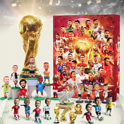 Football Figures | Advent Calendar Set with Daily Surprises | Perfect Gift for Fans
