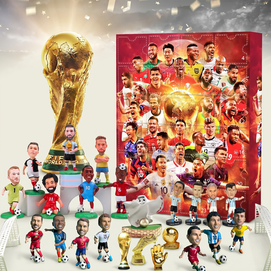 Football Figures | Advent Calendar Set with Daily Surprises | Perfect Gift for Fans