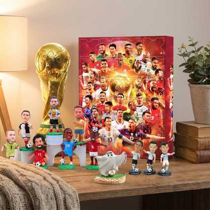 Football Figures | Advent Calendar Set with Daily Surprises | Perfect Gift for Fans