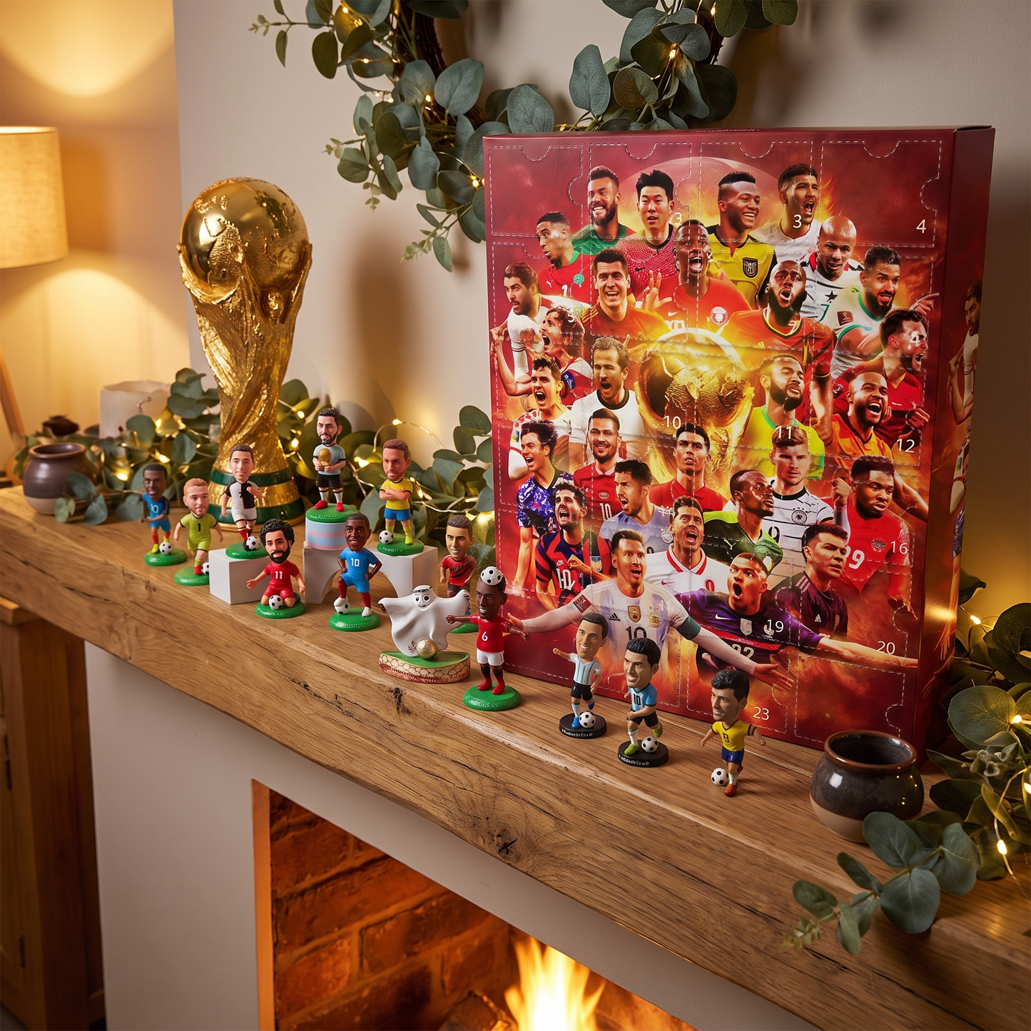 Football Figures | Advent Calendar Set with Daily Surprises | Perfect Gift for Fans