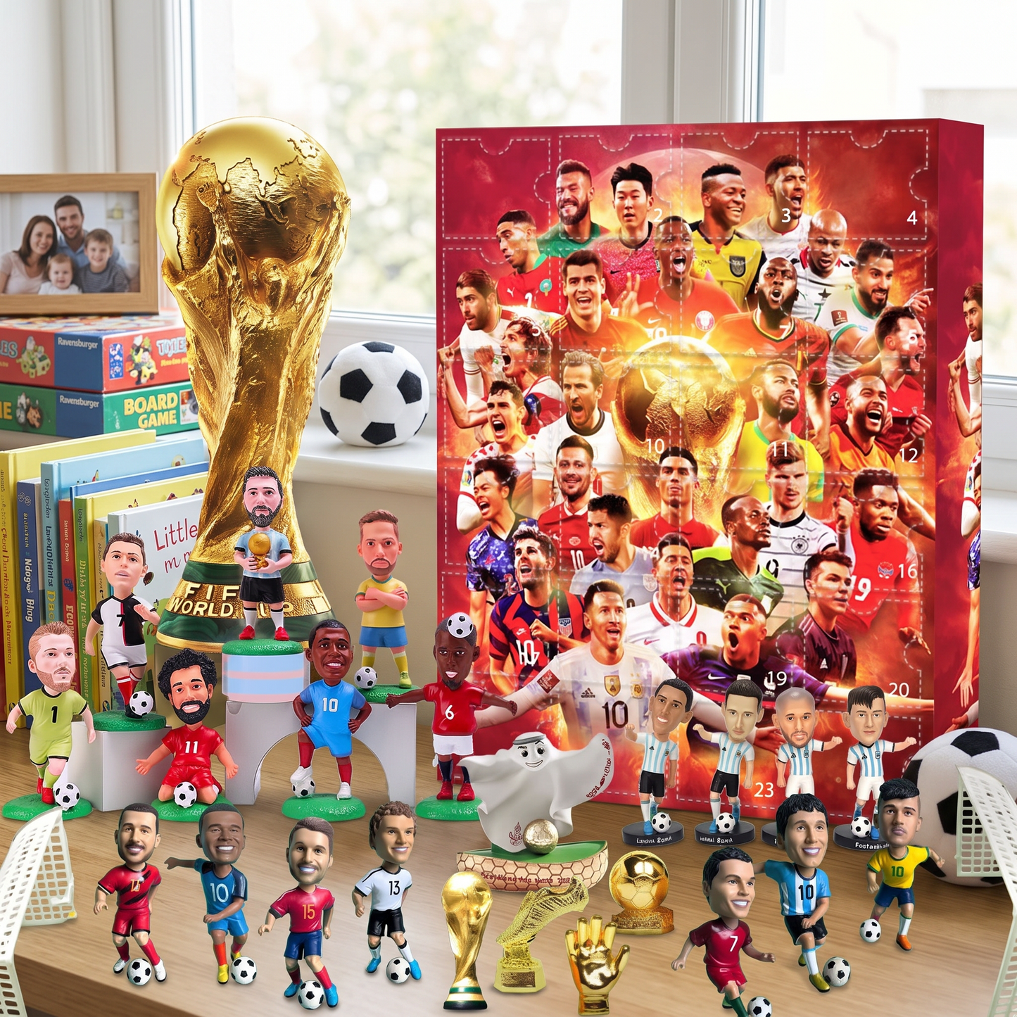 Football Figures | Advent Calendar Set with Daily Surprises | Perfect Gift for Fans