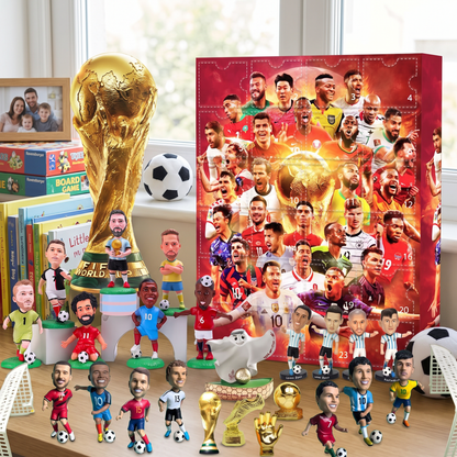 Football Figures | Advent Calendar Set with Daily Surprises | Perfect Gift for Fans
