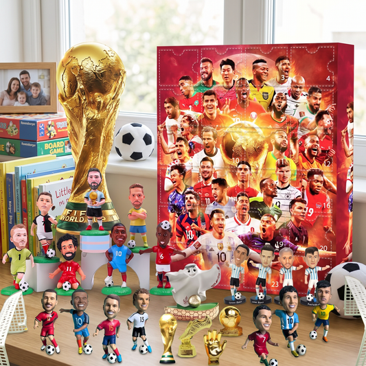 Football Figures | Advent Calendar Set with Daily Surprises | Perfect Gift for Fans