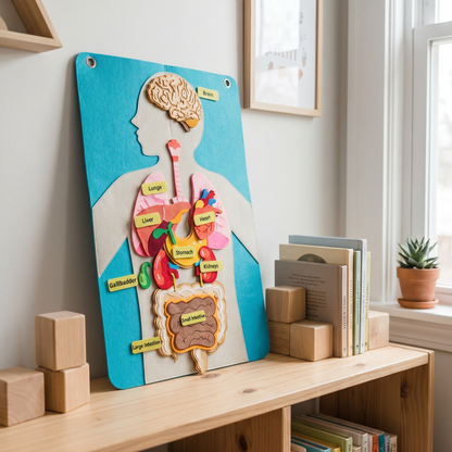Interactive Learning Set | Educational Toy with Removable Organs | Engaging Activity for Kids Aged 2-4