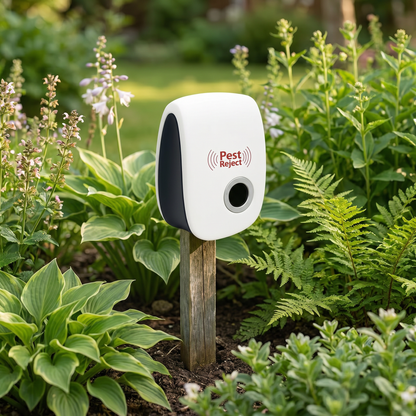 EcoGuard | Ultrasonic Pest Repeller with Adaptive Frequency | Safe, Chemical-Free Solution for Gardens and Yards