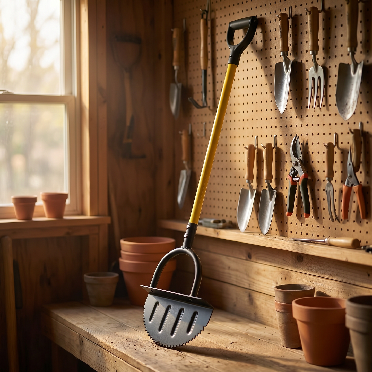 Lawn Edger Tool with Crescent Blade & Built-In Footrest | Effortless Garden Bed Edging for Clean Borders