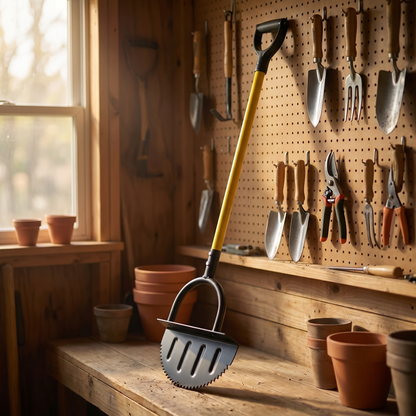 Lawn Edger Tool with Crescent Blade & Built-In Footrest | Effortless Garden Bed Edging for Clean Borders