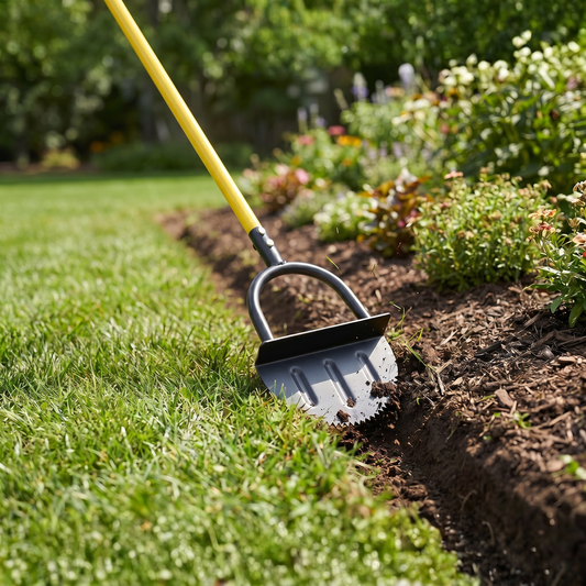 Lawn Edger Tool with Crescent Blade & Built-In Footrest | Effortless Garden Bed Edging for Clean Borders