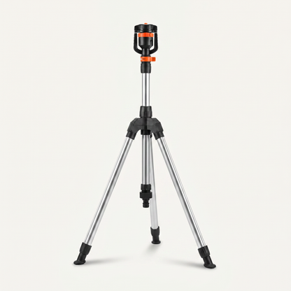 Garden Pro | High Pressure Rotating Tripod Sprinkler with 360° Coverage | Adjustable Height for Efficient Irrigation