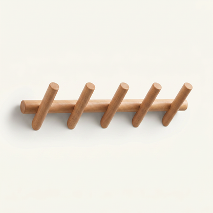 Wall Mounted Coat Rack with Minimalist Design | Functional Shelves for Stylish Organization