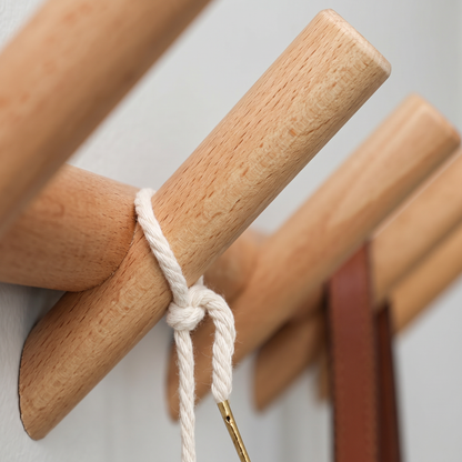 Wall Mounted Coat Rack with Minimalist Design | Functional Shelves for Stylish Organization