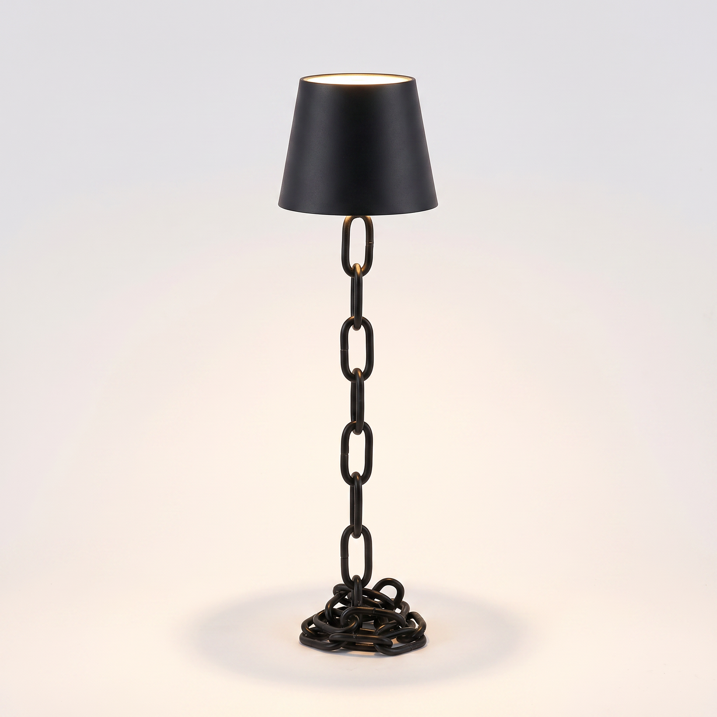 Modern Chain-Link Table Lamp | Rechargeable Cordless Design with Touch Control | Stylish Lighting for Effortless Ambience