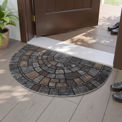 Elegant Mosaic Door Mat | Non-Slip Indoor Outdoor Mat with Easy Clean Design for Stylish Entrances