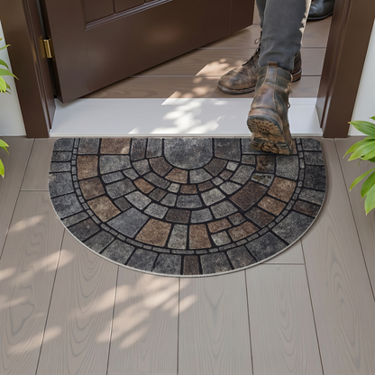 Elegant Mosaic Door Mat | Non-Slip Indoor Outdoor Mat with Easy Clean Design for Stylish Entrances