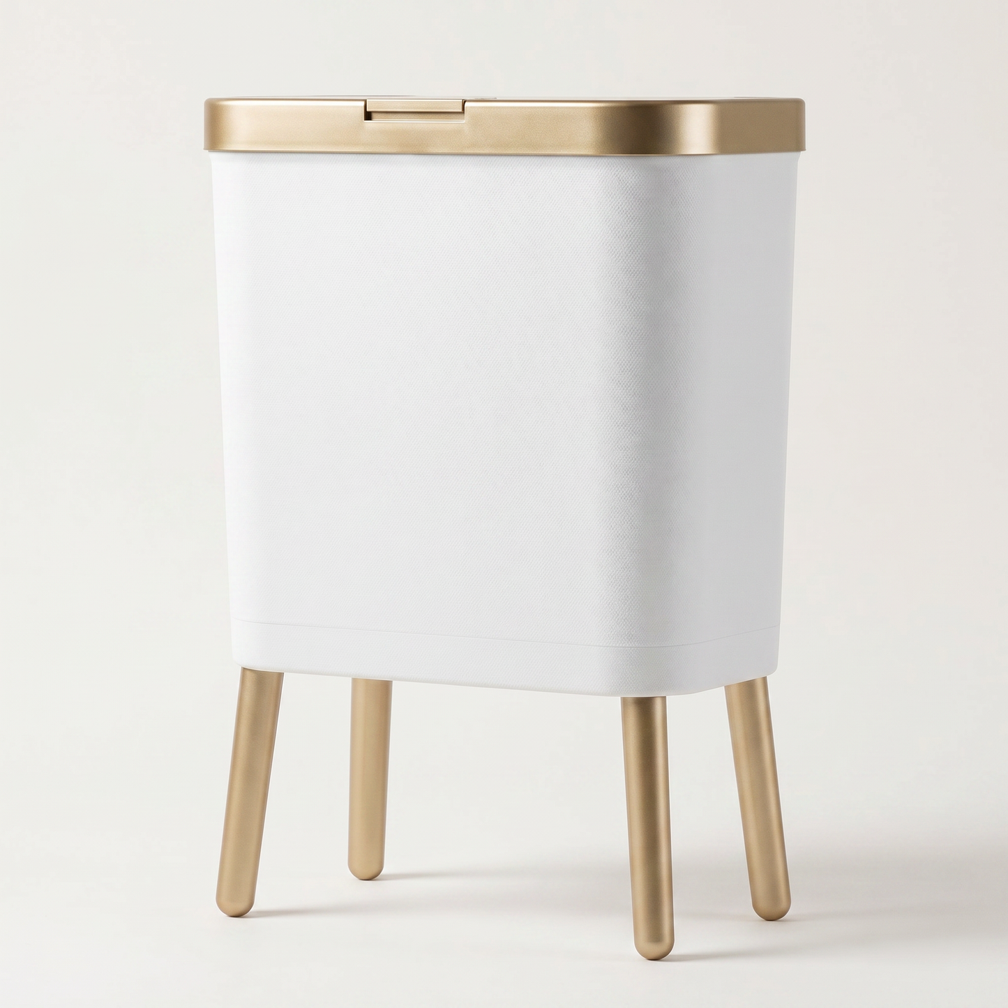Modern Odour-Sealing Trash Can | 15L Stylish Garbage Bin with Elevated Legs | Space-Saving Design for Home Organization