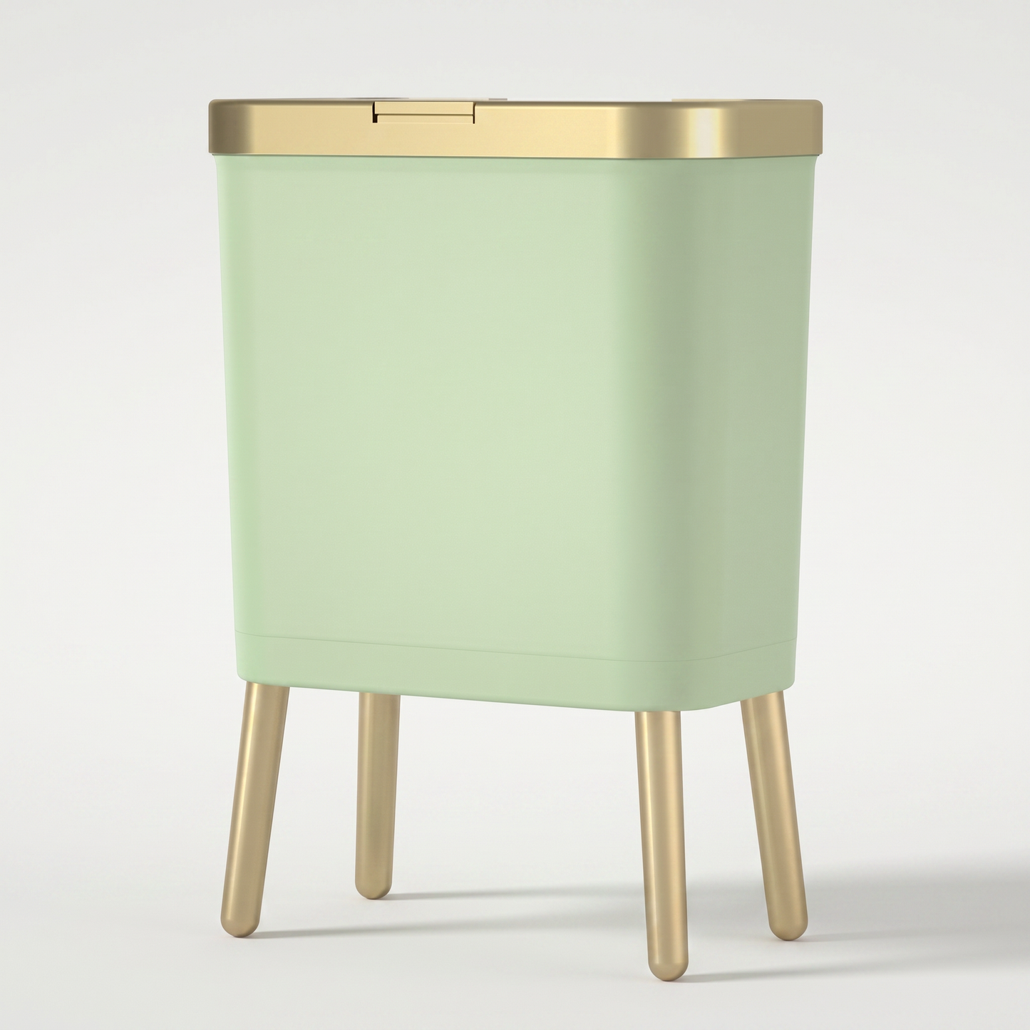 Modern Odour-Sealing Trash Can | 15L Stylish Garbage Bin with Elevated Legs | Space-Saving Design for Home Organization
