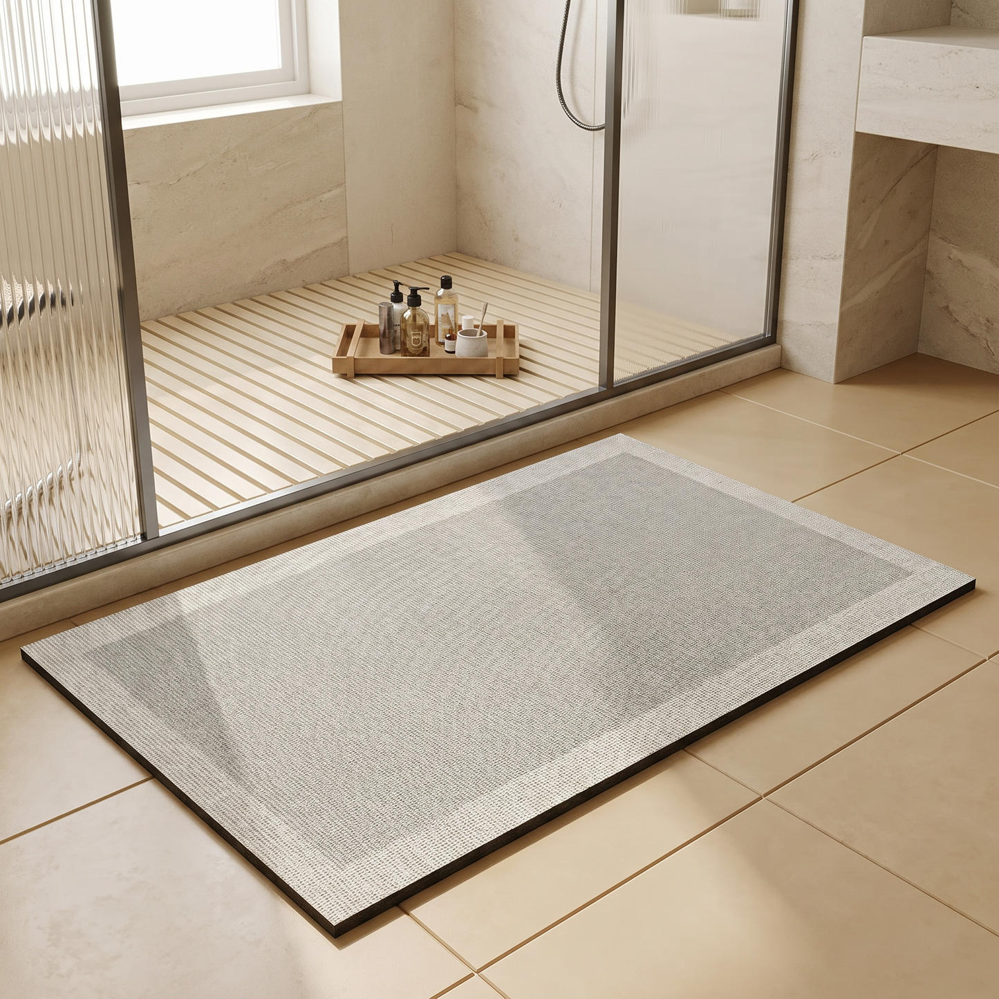 Elegant | Non-Slip Bath Mat with Quick-Dry Technology | Soft and Comfortable for Everyday Use