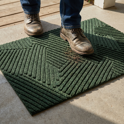 Durable Non-Slip Door Mat | Premium Outdoor Mat with Textured Surface for Effective Dirt Trapping