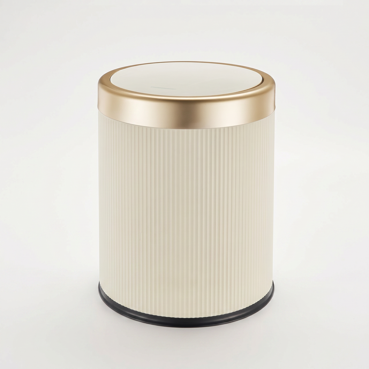 Elegant Oval Trash Can | Press-Top Garbage Bin with Odour-Sealing Design | Stylish Waste Solution for Cleanliness