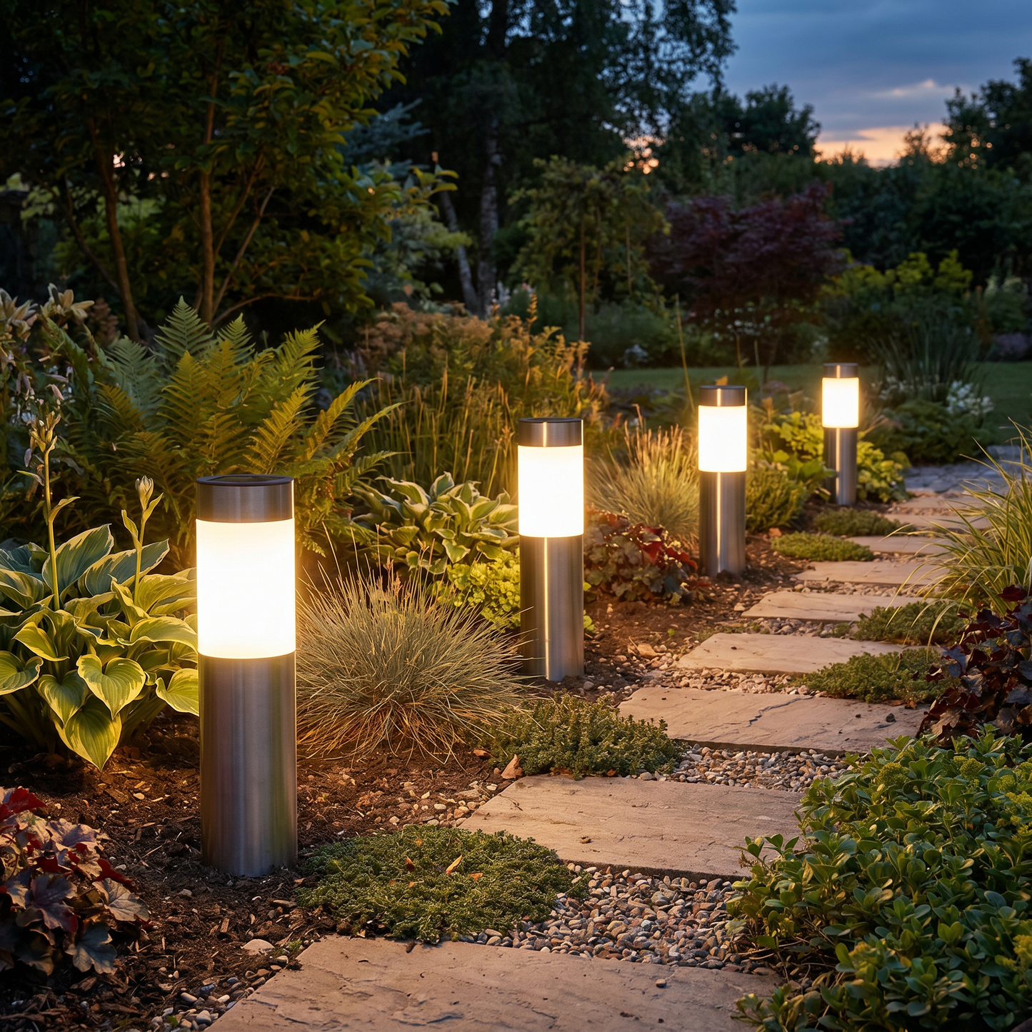 EcoLumen | Stylish Durable Solar Garden Pathway Lighting