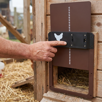Poultry Guardian | Automatic Chicken Coop Door with Light Sensor & Weatherproof Design | Effortless Chicken Security