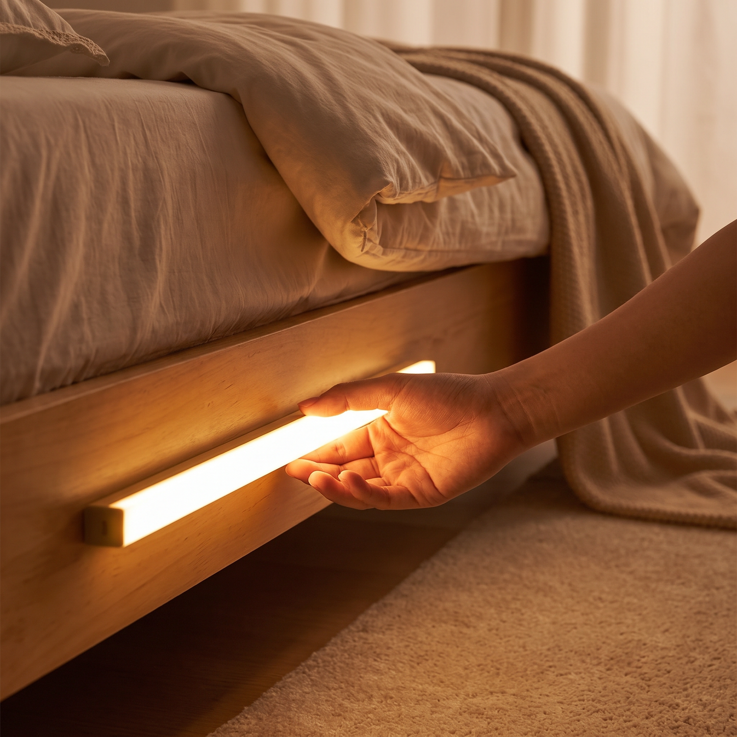 Smart LED Night Light | Motion Sensor Technology with Warm White Glow | Ideal for Safe Navigation at Night