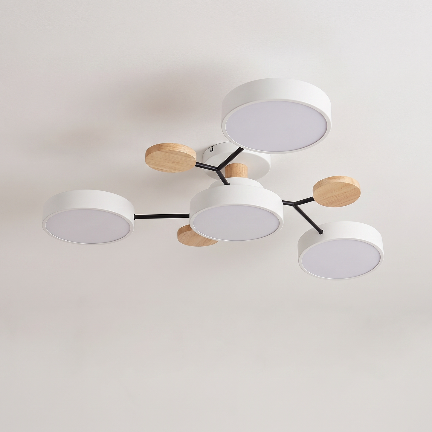 Modern LED Ceiling Light Fixture with Adjustable Brightness | Elegant Design for Stylish Living Spaces