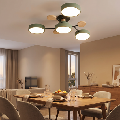 Modern LED Ceiling Light Fixture with Adjustable Brightness | Elegant Design for Stylish Living Spaces