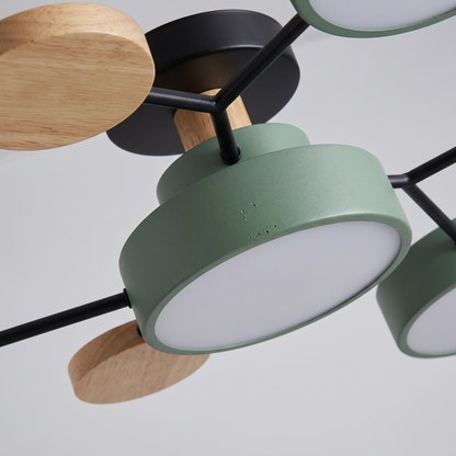 Modern LED Ceiling Light Fixture with Adjustable Brightness | Elegant Design for Stylish Living Spaces