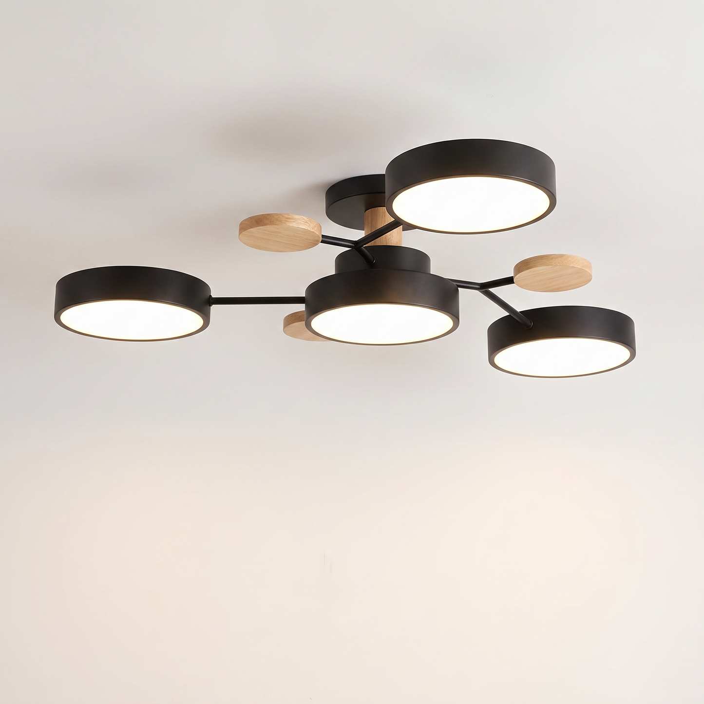 Modern LED Ceiling Light Fixture with Adjustable Brightness | Elegant Design for Stylish Living Spaces