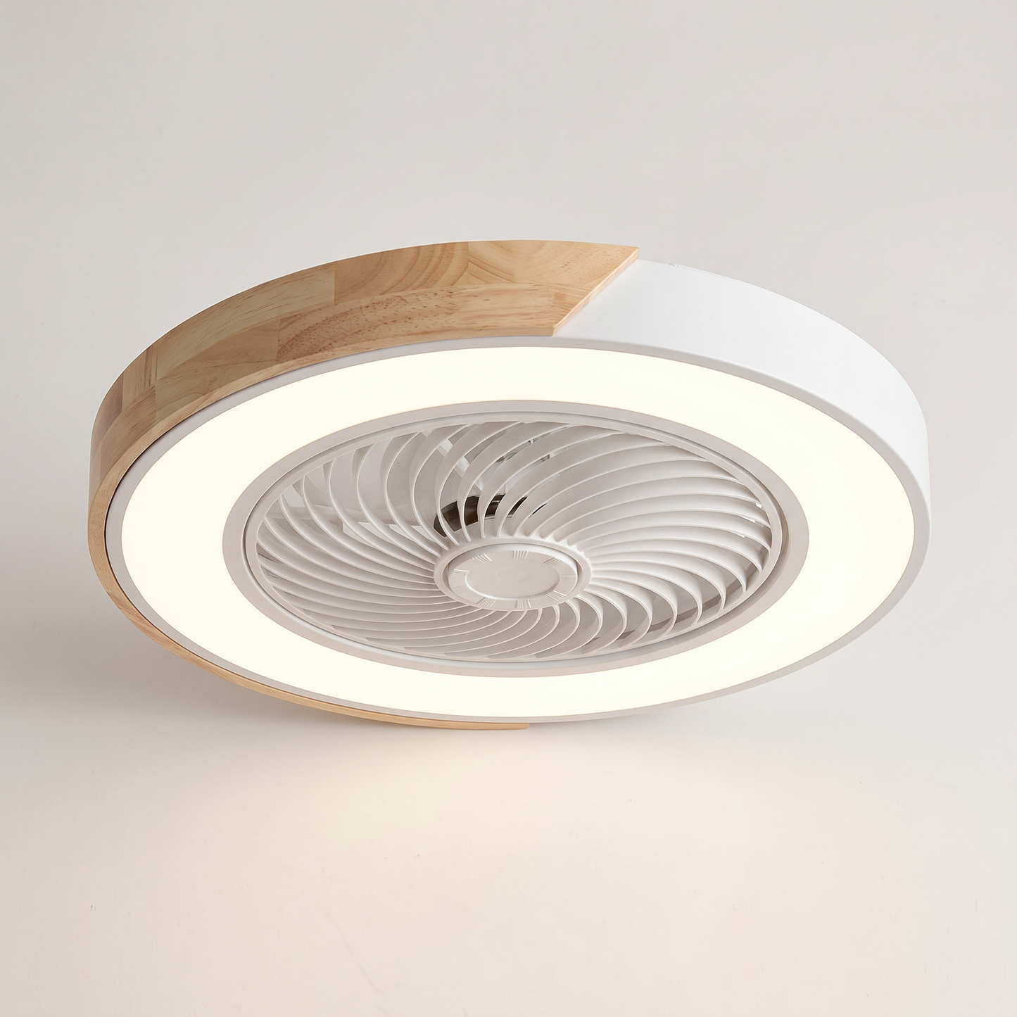 Bladeless Ceiling Fan with Lights & Remote Control | Elegant Modern Design for Quiet Comfort